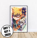 Bakugo Ballpoint Pen Print