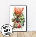 Blanka Ballpoint Pen Print