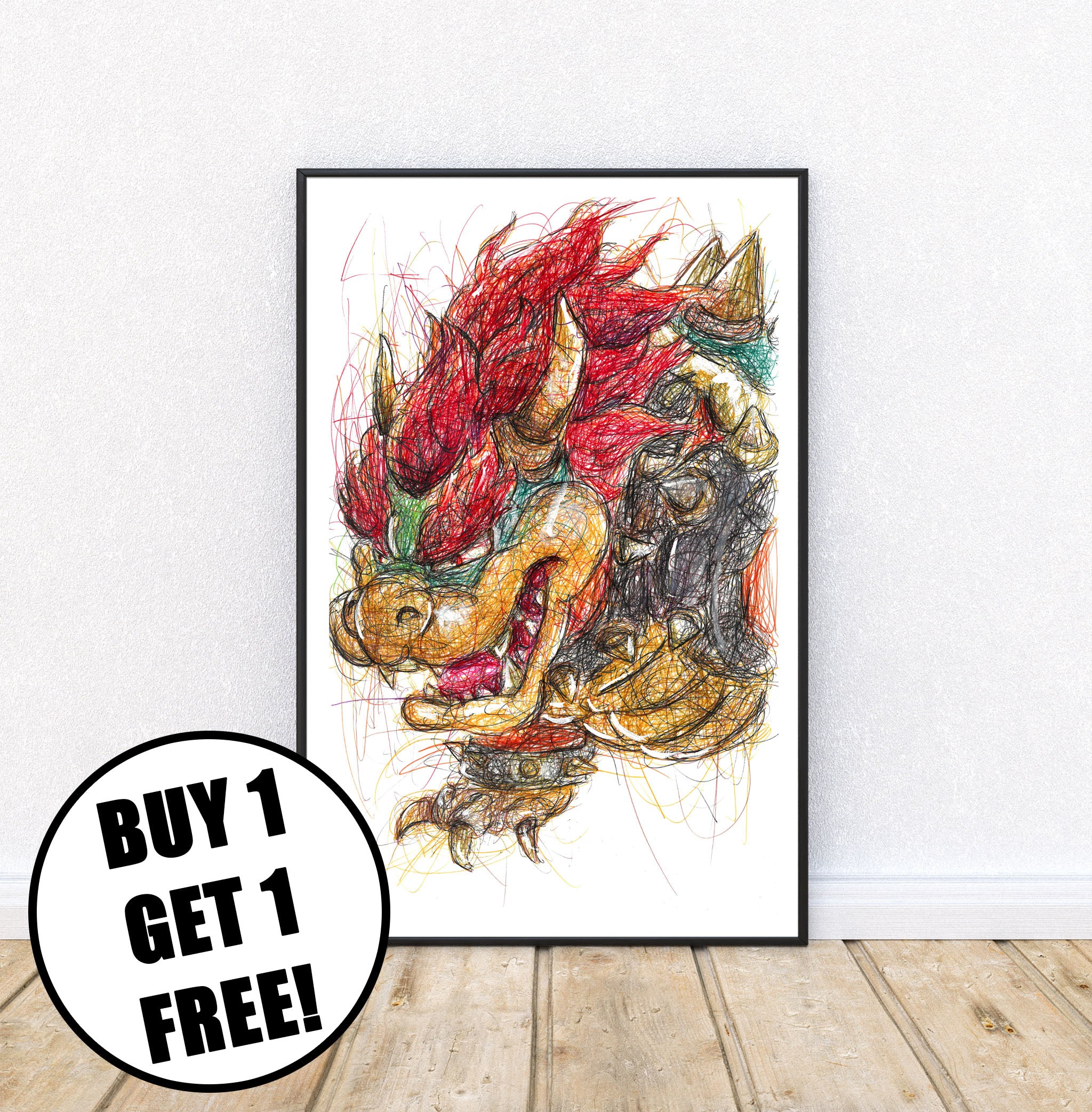 Bowser Ballpoint Pen Print