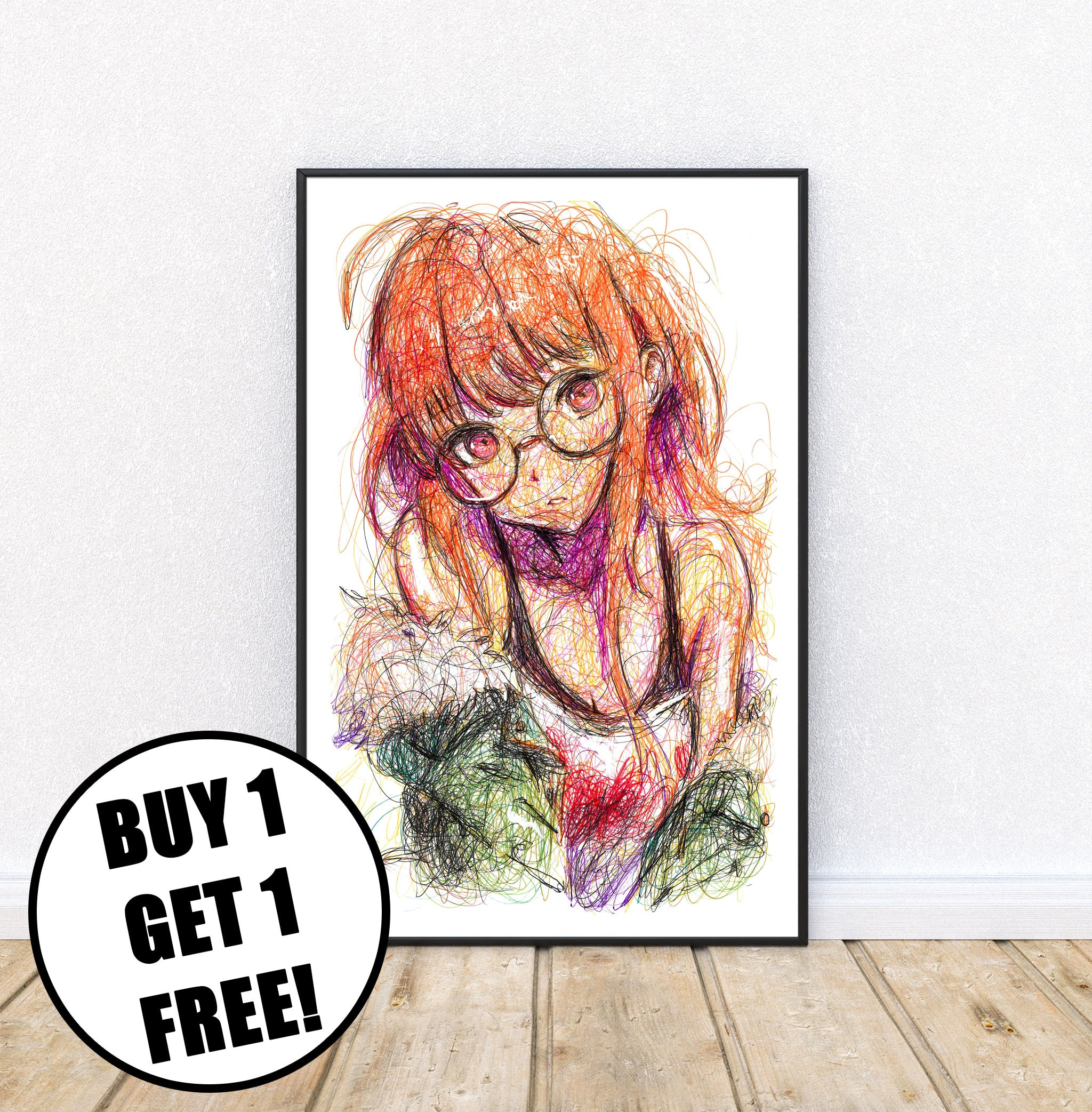 Futaba Ballpoint Pen Print