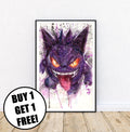 Gengar Ballpoint Pen Print