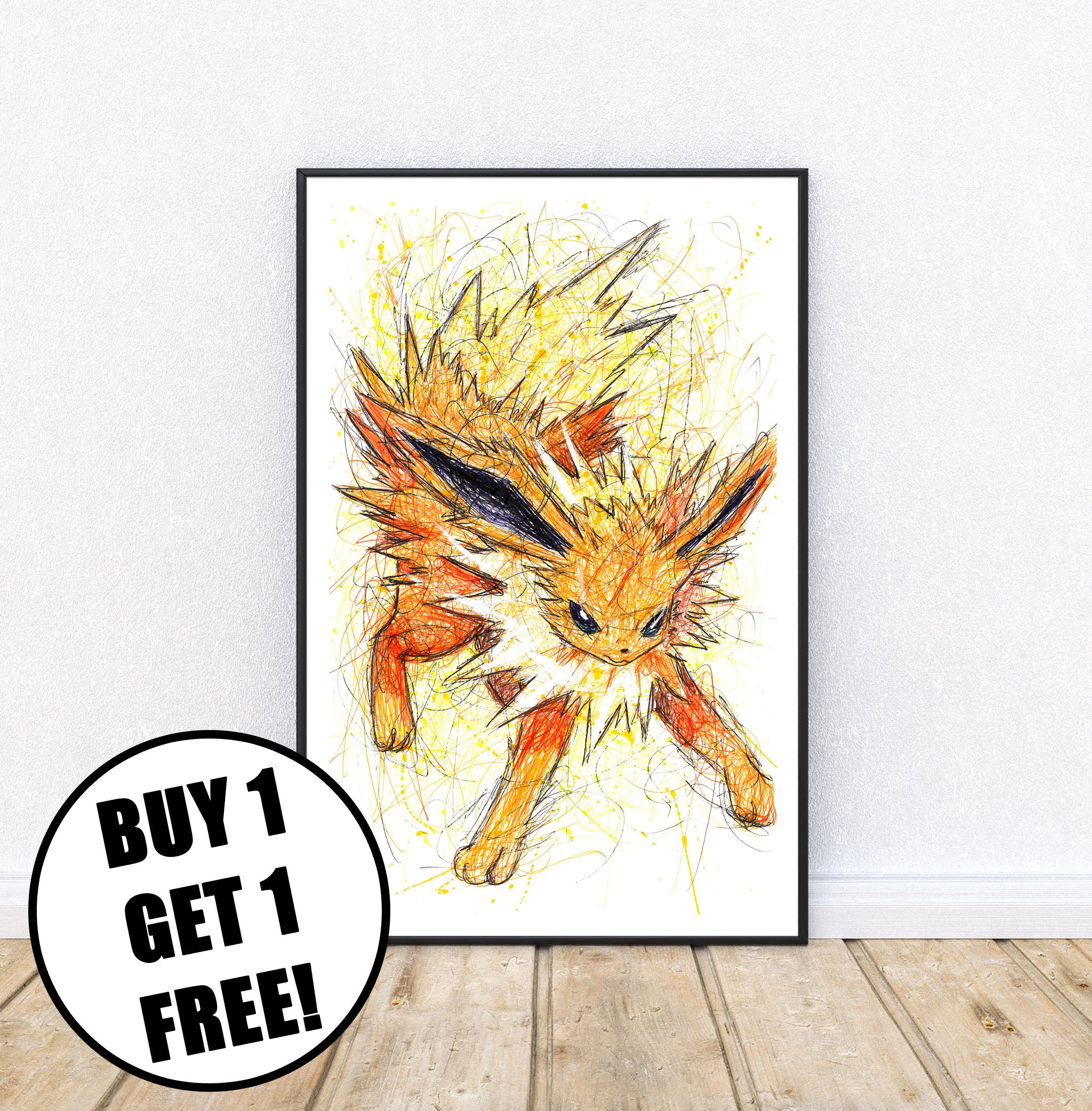 Jolteon Ballpoint Pen Print