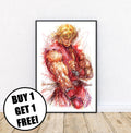 Ken (street fighter) Ballpoint Pen Print