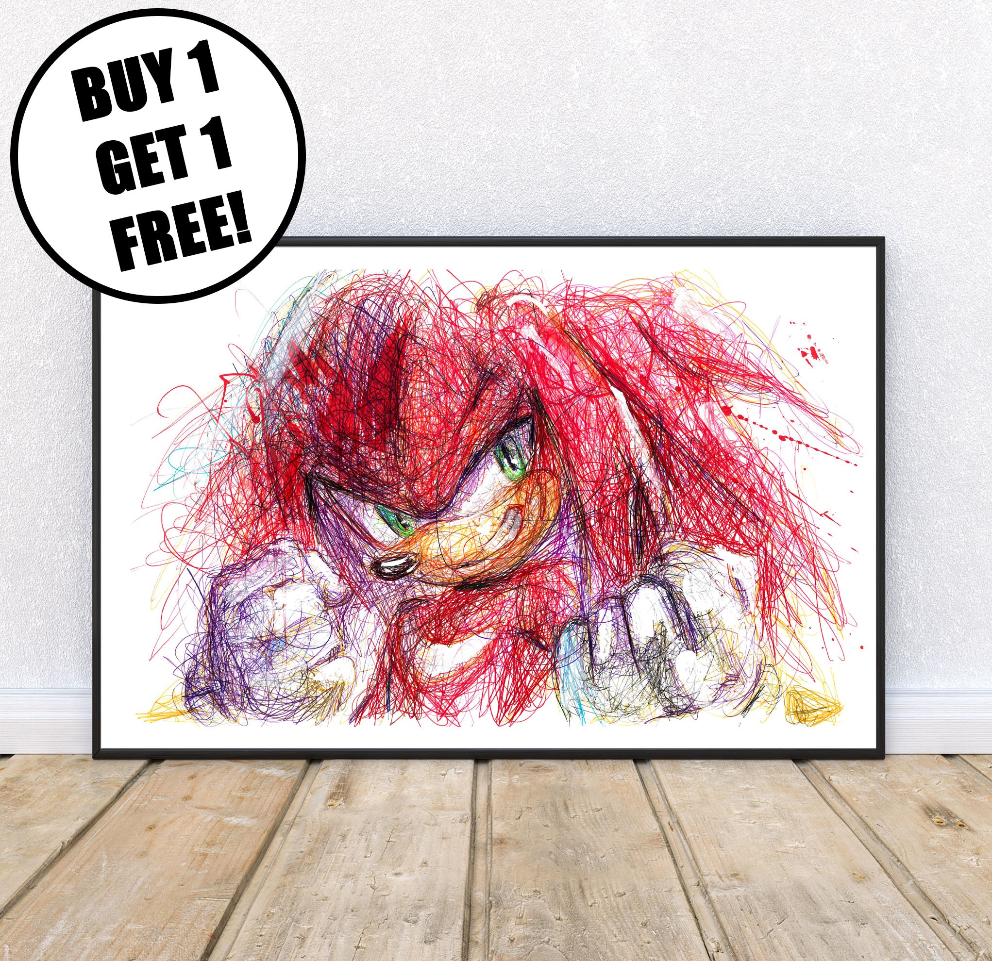 Knuckles Ballpoint Pen Print