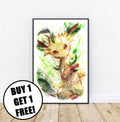 Leafeon Ballpoint Pen Print