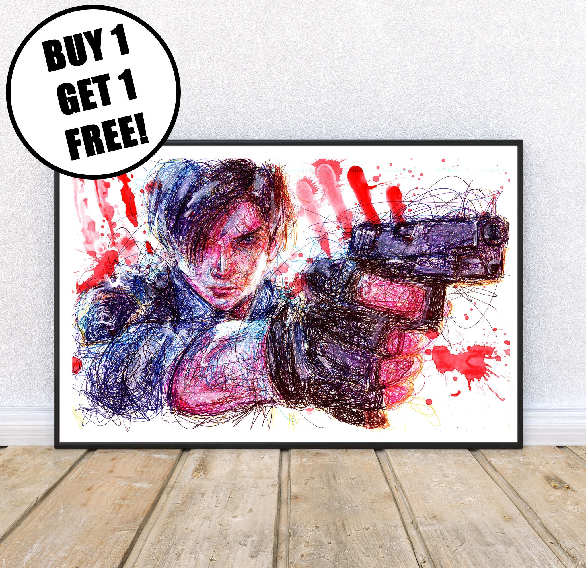 Leon Ballpoint Pen Print