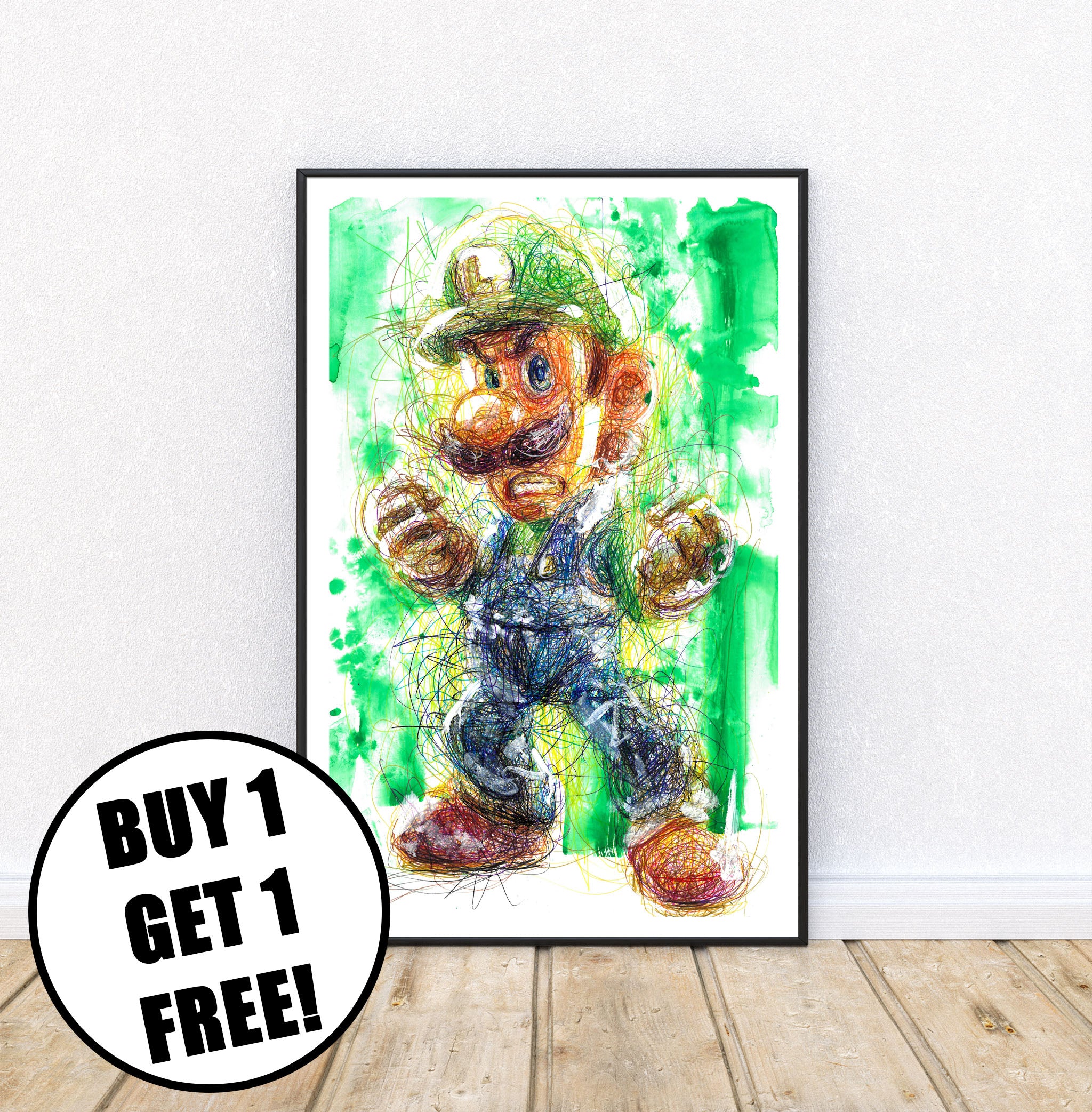 Luigi Ballpoint Pen Print
