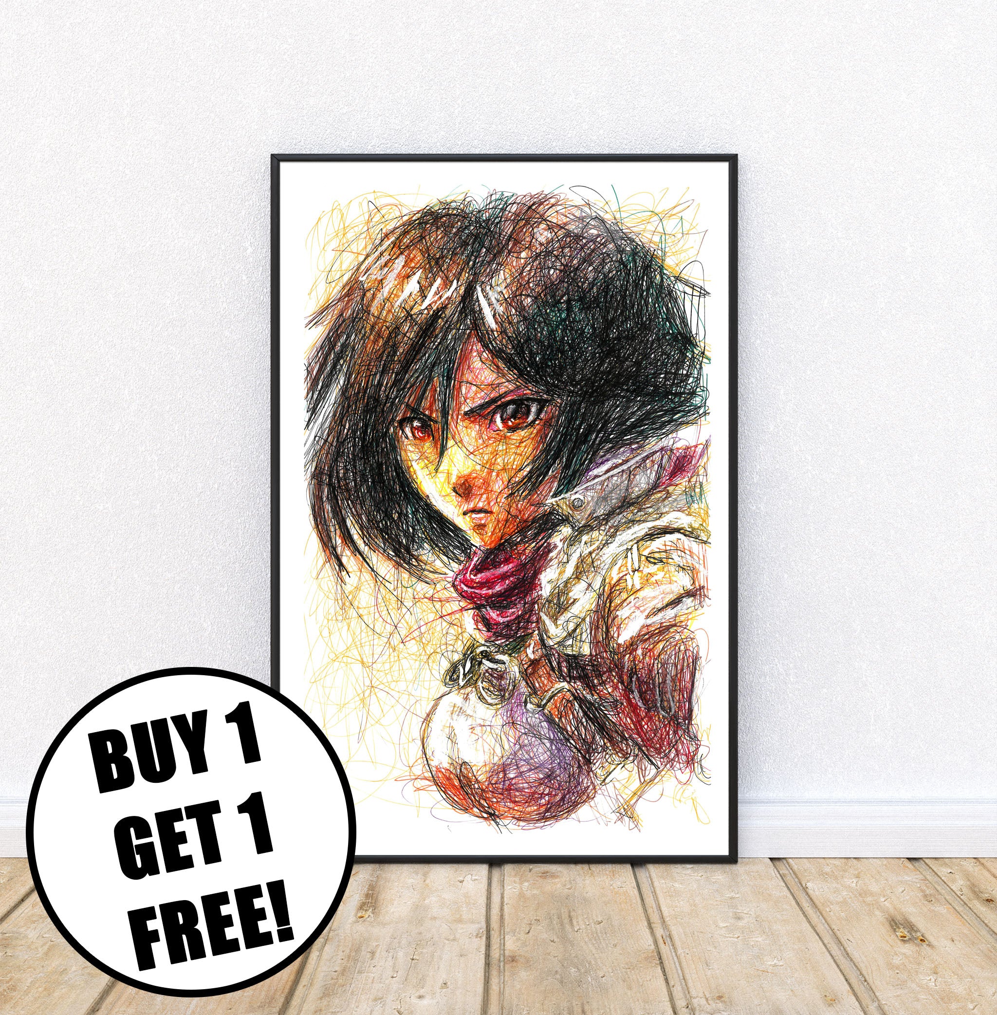 Mikasa Ballpoint Pen Print