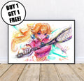 Princess Peach Ballpoint Pen Print