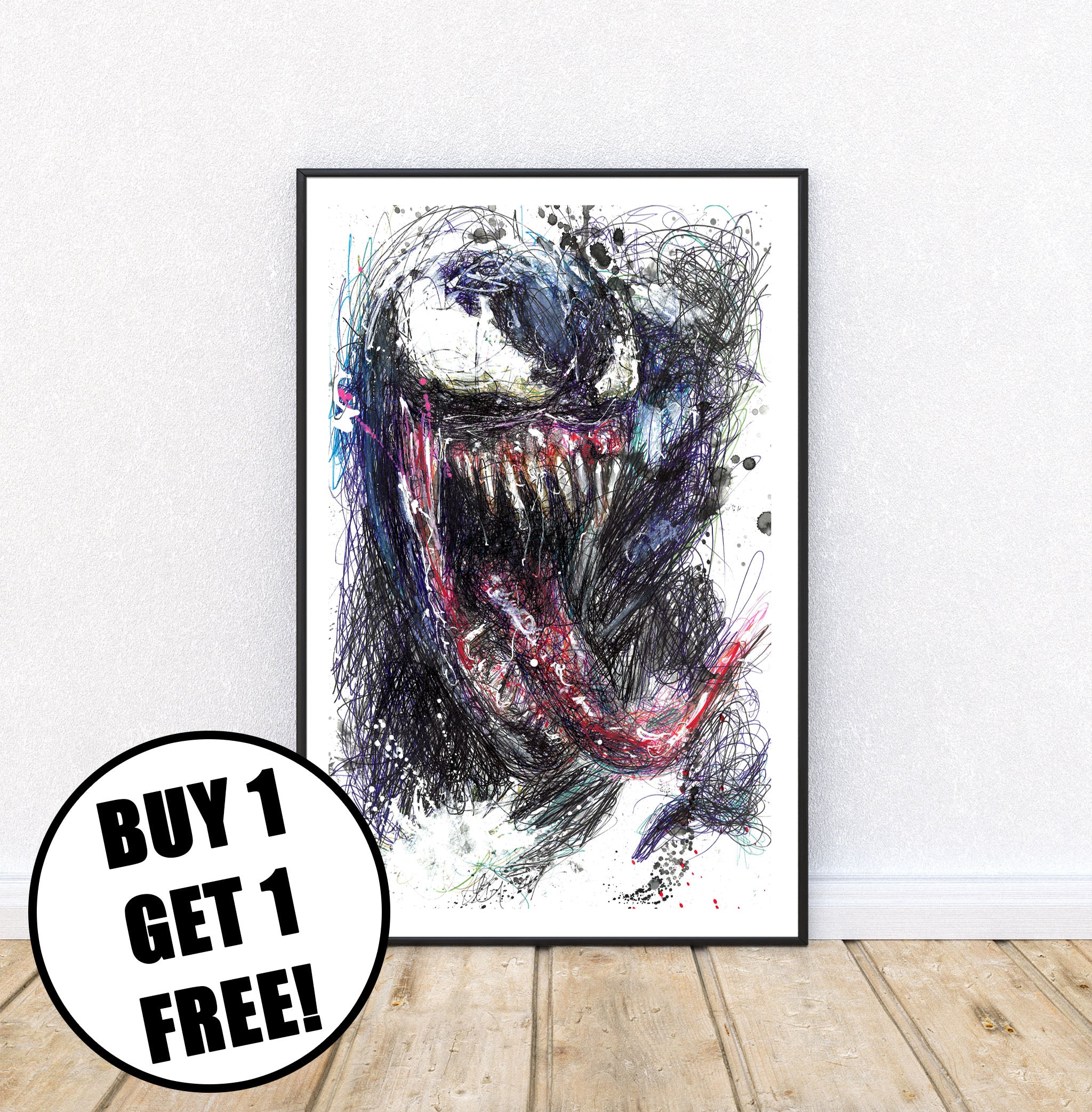 Venom Ballpoint Pen Print