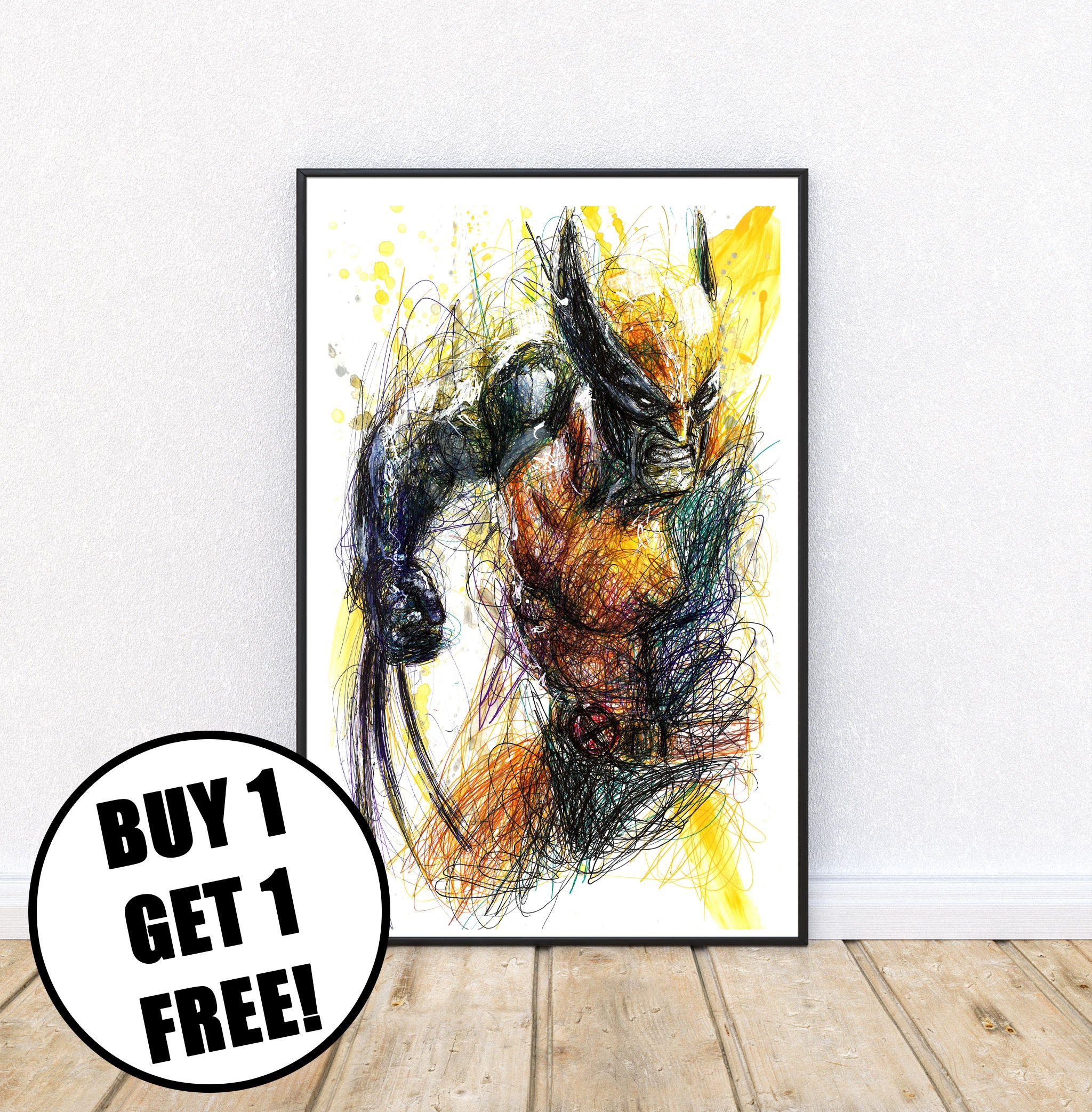 Wolverine Ballpoint Pen Print